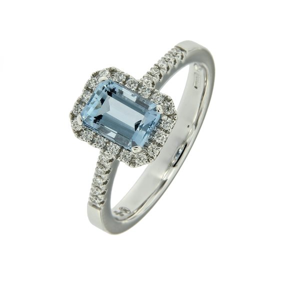 Anillo Mirco Visconti Mujer in Oro blanco Acquamarina 1.22 Ct MV61/10AC - MV61/10AC